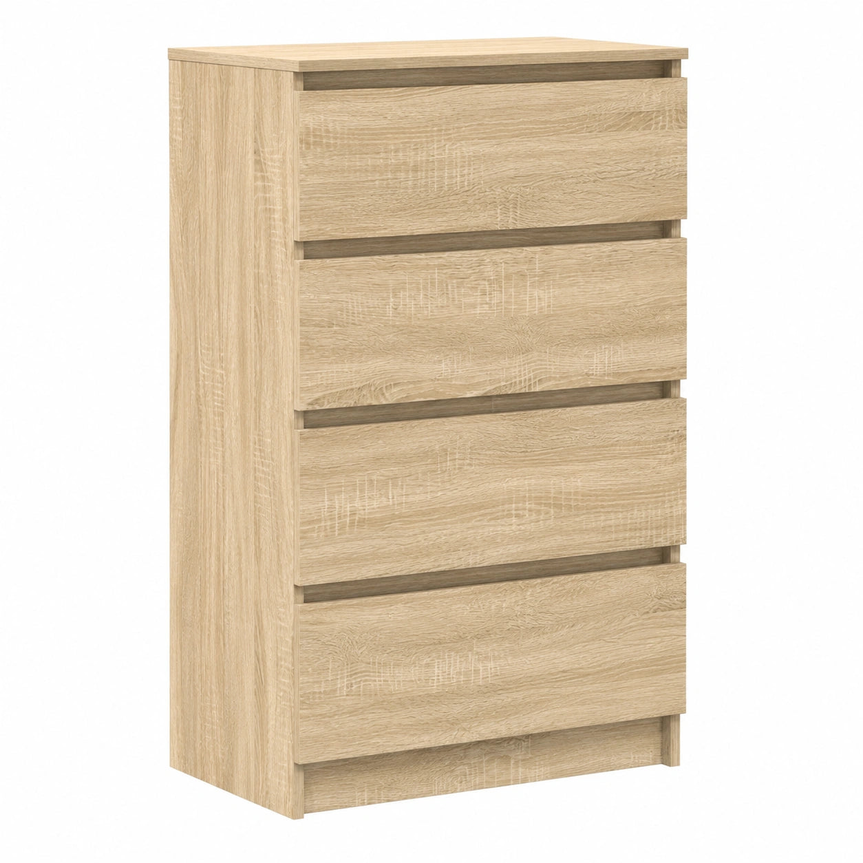 Buffet Armoire avec 4 Tiroirs en Chêne Sonoma