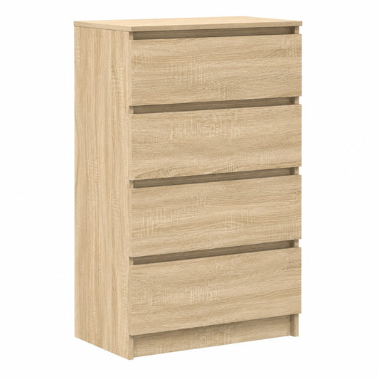 Buffet Armoire avec 4 Tiroirs en Chêne Sonoma