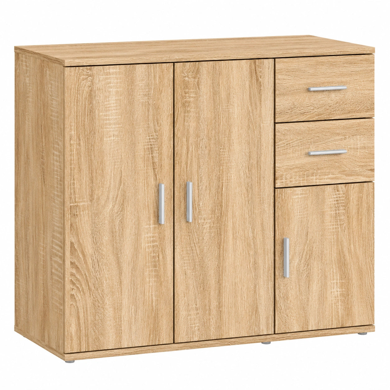 Buffet en Bois d'Ingénierie Chêne Sonoma 91x29,5x75 cm