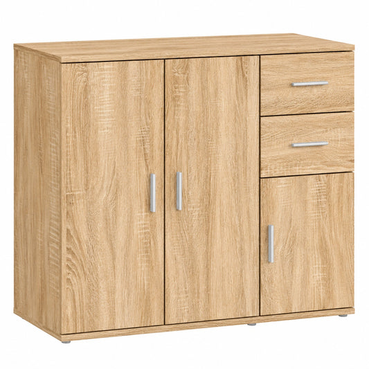 Buffet en Bois d'Ingénierie Chêne Sonoma 91x29,5x75 cm