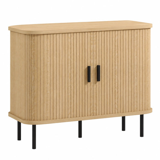 Buffet moderne avec portes coulissantes et compartiments de rangement