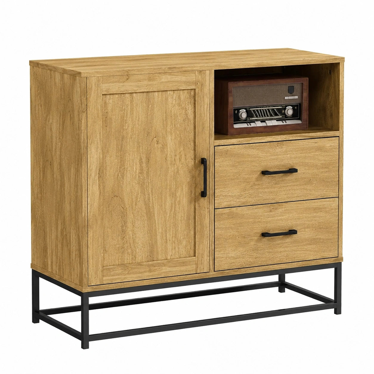 Buffet Moderne avec Tiroirs et Étagère Réglable pour Salon et Cuisine