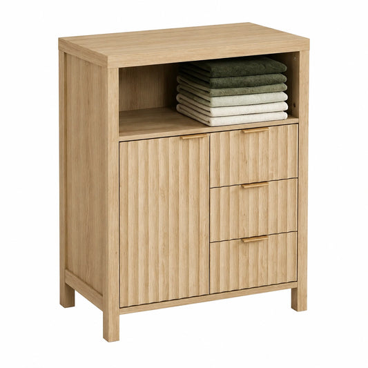 Armoire de rangement en bois avec tiroirs pour intérieur